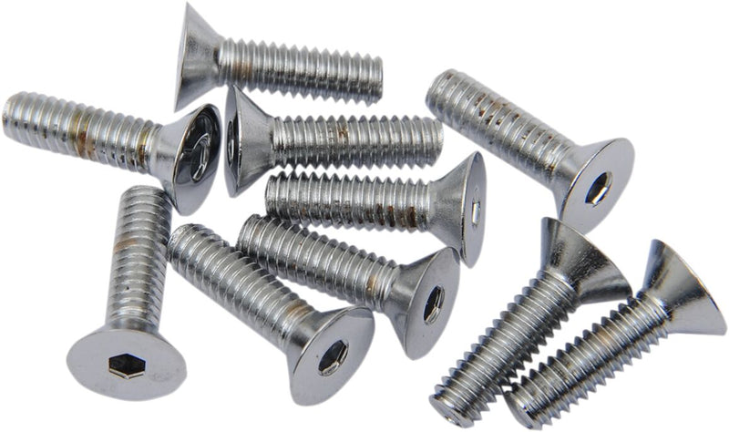 Drag Specialties Chrome 8-32 x 5/8" Countersunk Socket Head Bolt