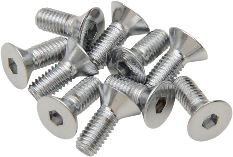 Drag Specialties Chrome 10-32 x 3/4" Countersunk Socket Head Bolt