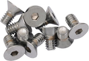 Drag Specialties Countersunk Socket-Head Bolts Silver 10 Pack