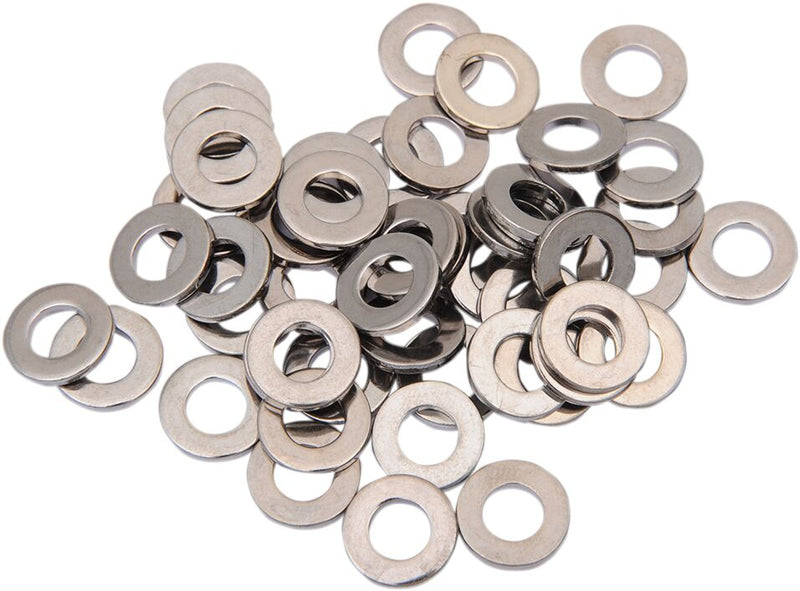 Drag Specialties Specialty Washers Silver AN 50 Pack - MPB588