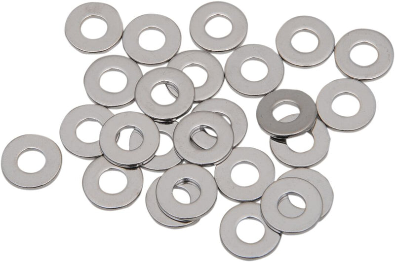 Drag Specialties Specialty Washers Silver USS 25 Pack