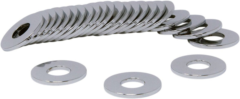 Drag Specialties Specialty Washers Silver USS 25 Pack - MPB594