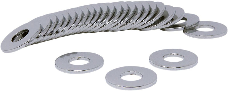 Drag Specialties Specialty Washers Silver USS 25 Pack