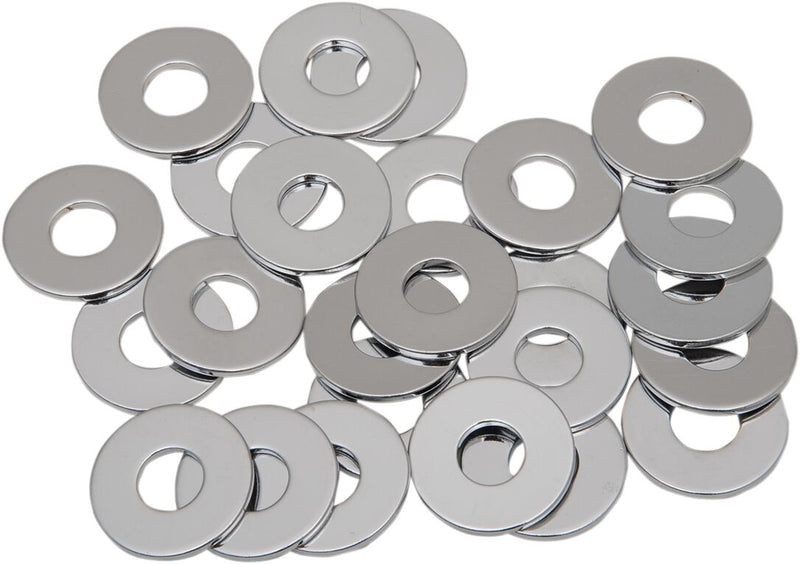 Drag Specialties Specialty Washers Silver USS 25 Pack