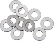 Drag Specialties Specialty Flat Washers Chrome Silver 10 Pack - MPB744