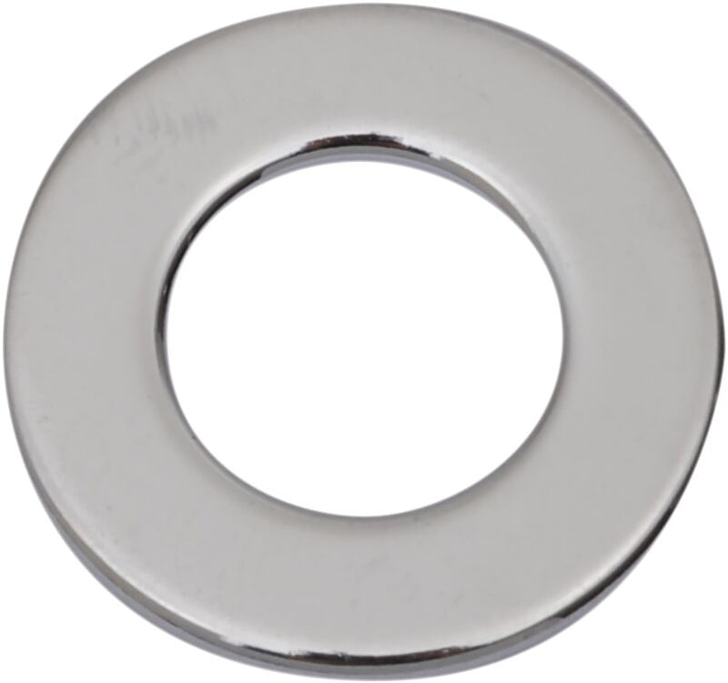 Drag Specialties Specialty Flat Washers Chrome Silver 10 Pack