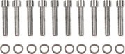Drag Specialties Cam Cover Bolt Kit Chrome Silver Smooth Socket-Head Steel