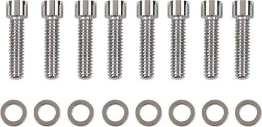 Drag Specialties Lifter Base Bolt Set Chrome Silver Smooth Socket-Head