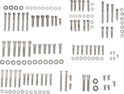 Drag Specialties Engine Case Bolt Set Chrome Silver Smooth Socket-Head