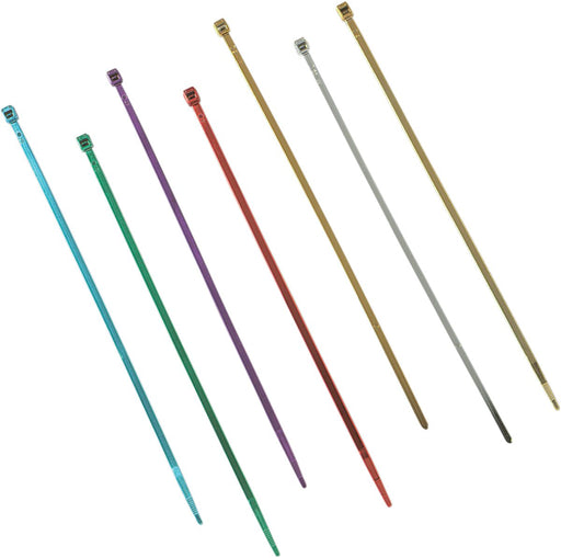 Drag Specialties Cable Ties Electro Plated Silver 10 Pack