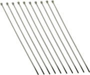 Drag Specialties Cable Ties Electro Plated Silver 10 Pack - 10-6012C-10-HC3
