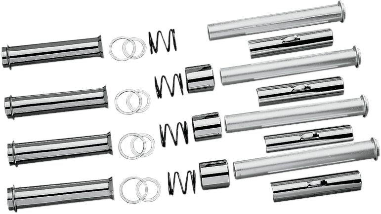 Drag Specialties Chrome Pushrod Tube Kit for Various Various Harley-Davidson Motorcycles (See Fitment List)