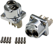 Drag Specialties Lifter Blocks Polished Chrome Aluminium Pair - 26533
