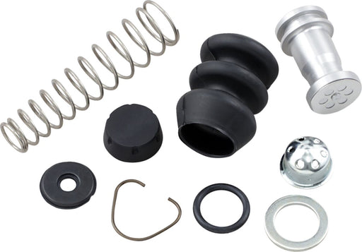 Drag Specialties Rear Brake Master Cylinder Rebuild Kit Black Silver Wagner-Style
