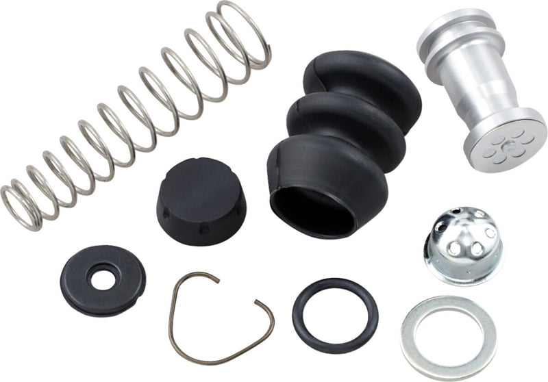 Drag Specialties Rear Brake Master Cylinder Rebuild Kit Black Silver Wagner-Style - 11603