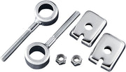 Drag Specialties Rear Axle Adjuster Assembly Chrome Silver Pair - 15-0903-BC2