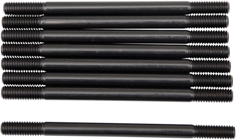 Kibblewhite Cylinder Stud Kit for 1986-2022 Harley-Davidson Black 8 Pack - 20-2097