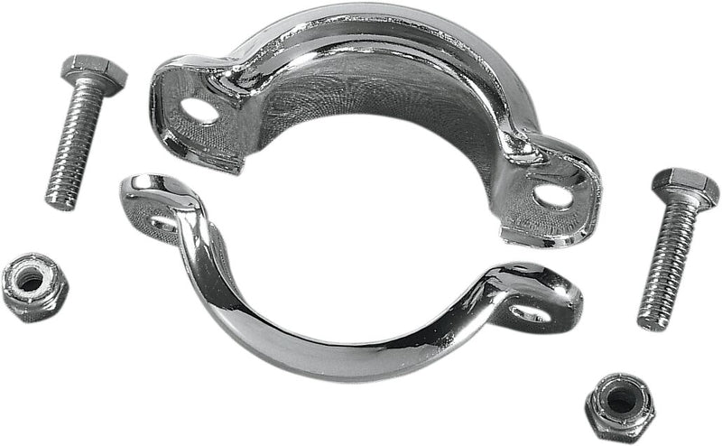 Drag Specialties Muffler Clamps for 1984-1994 Harley-Davidson Tour Glide Motorcycles - 74785