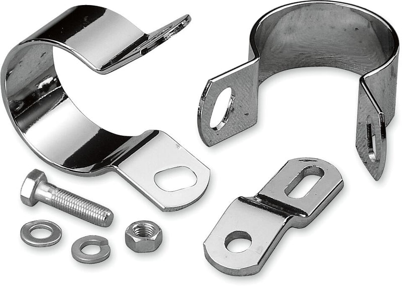Drag Specialties Midway Exhaust Mounting Kit Bracket Chrome Middle