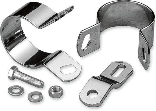 Drag Specialties Midway Exhaust Mounting Kit Bracket Chrome Middle