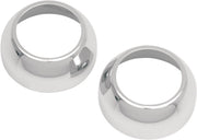 Drag Specialties Fork Boot Covers Chrome Aluminium Pair - 74487