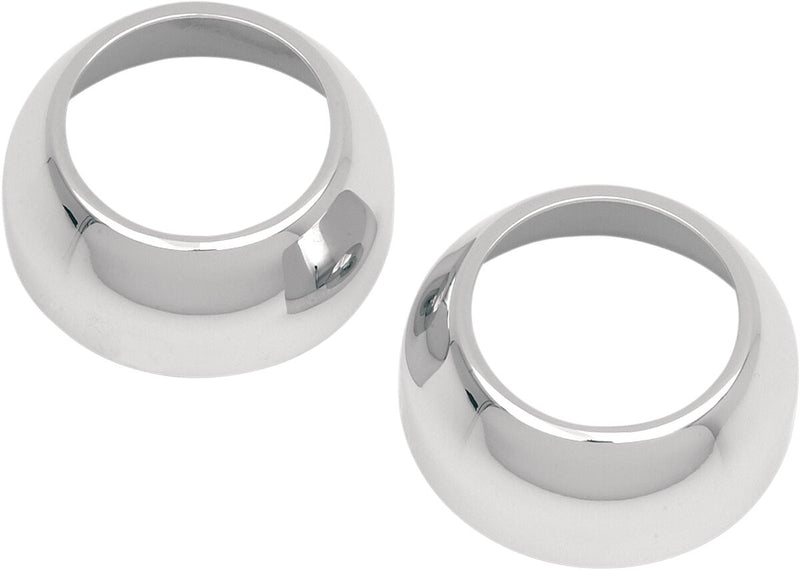 Drag Specialties Fork Boot Covers Chrome Aluminium Pair - 74487
