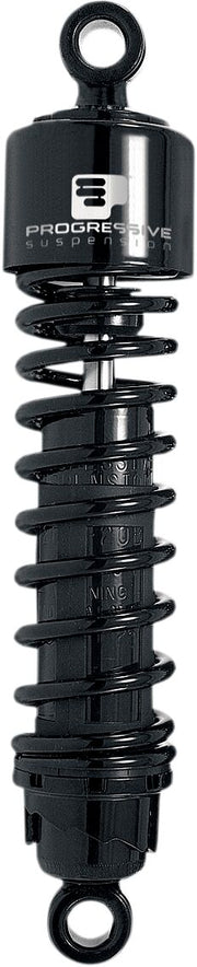 Progressive Suspension 412 Series Shocks 412 Series without Covers Shock Absorber Black Rear Coilover Monotube Steel Pair - 412-4007B