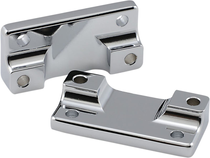 Drag Specialties Fender-To-Fork Adapter Chrome Front Steel Pair - 221280