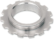 Drag Specialties Steering Stem Bearing Adjusting Nut Silver - 71349