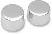 Drag Specialties Chrome Axle Cap for 3/4" Axle Silver Smooth Front Pair - 301690