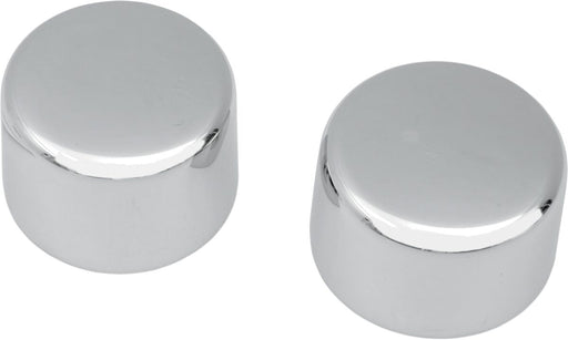 Drag Specialties Chrome Axle Cap for 3/4" Axle Silver Smooth Rear Pair