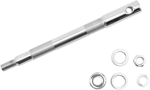 Drag Specialties Front Axle Kit Chrome Silver Carbon Steel