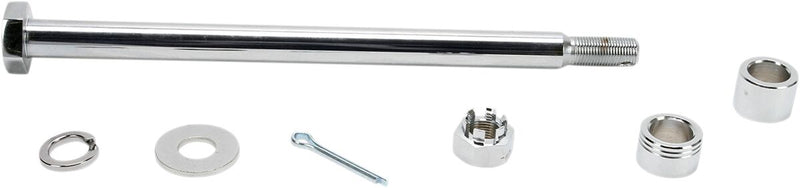 Drag Specialties Rear Axle Kit Chrome Silver Chromoly Steel