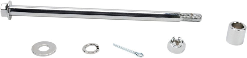 Drag Specialties Rear Axle Kit Chrome Silver Chromoly Steel - 16-0298-BC520