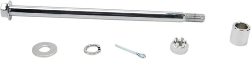 Drag Specialties Rear Axle Kit Chrome Silver Chromoly Steel
