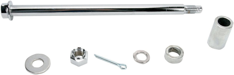Drag Specialties Rear Axle Kit Chrome Silver Chromoly Steel - 16-0304-BC520