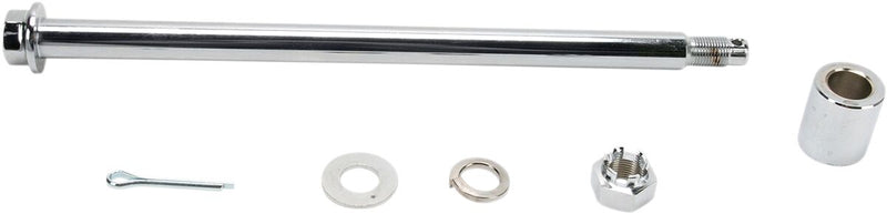 Drag Specialties Rear Axle Kit Chrome Silver Chromoly Steel