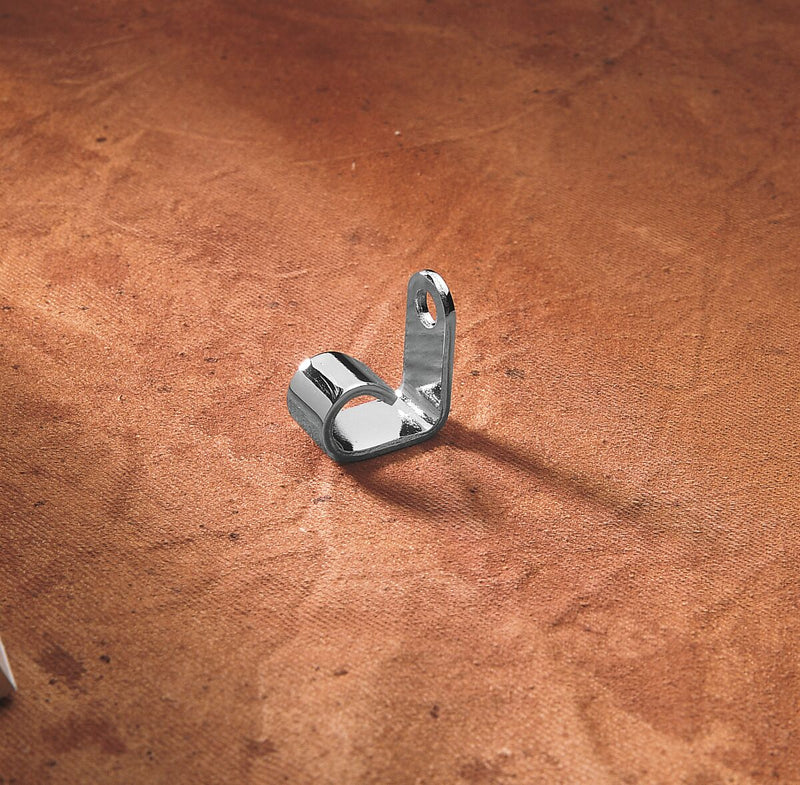 Drag Specialties Clutch Cable Support Bracket Cable Guide Chrome Silver Single Cable Steel Each