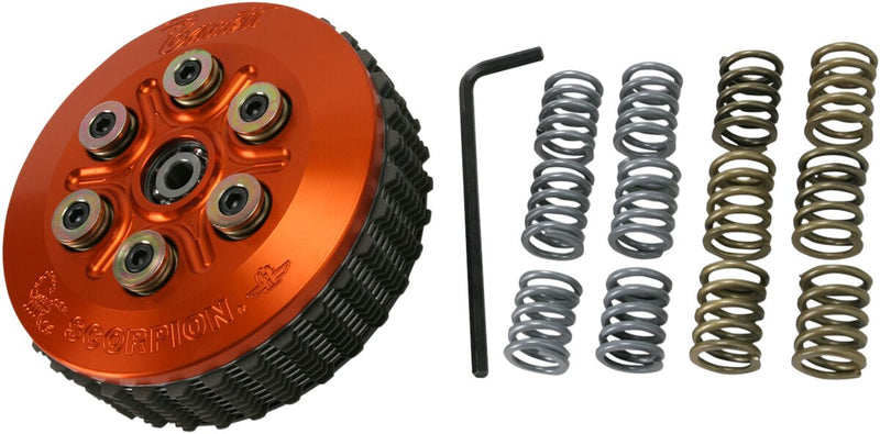 Barnett Scorpion Clutch Clutch Assembly Orange Billet Aluminium Kit