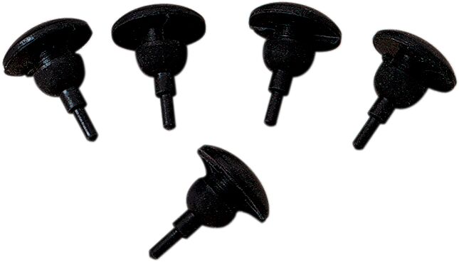 Drag Specialties Kickstand Bumper Black Rubber 5 Pack - 32-0449R5-BC101