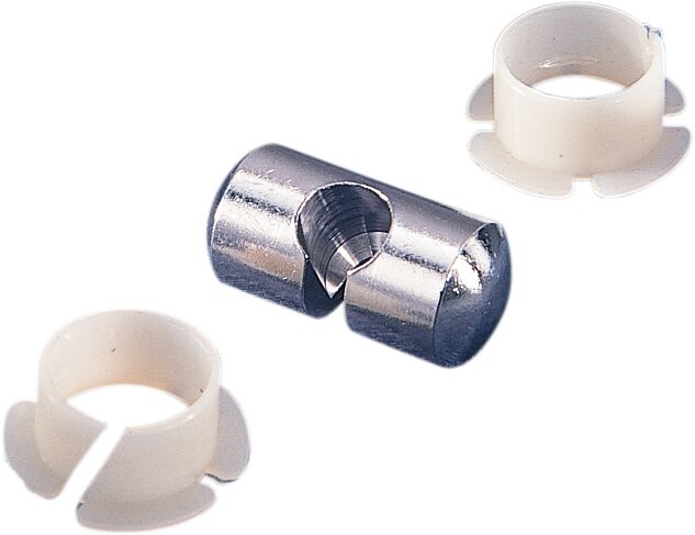 Drag Specialties Clutch/Brake Cable Anchor Pin and Bushing Polished Silver Aluminium 12 Pack Polished| Silver| White - 26-0616-12-HC3