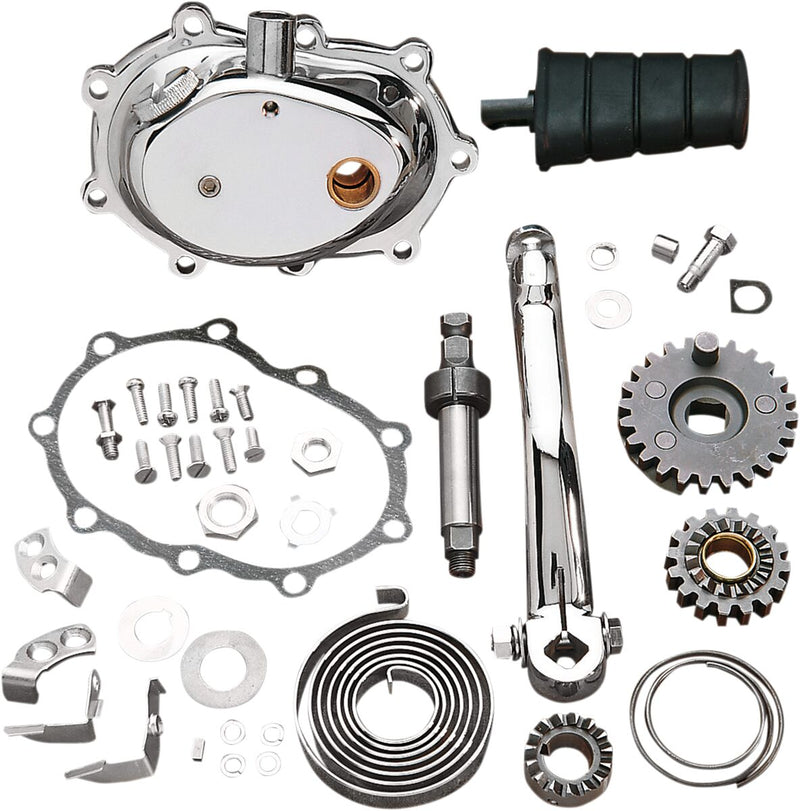 Drag Specialties Kickstarter Kit Chrome 4-Speed
