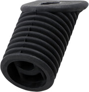 Drag Specialties Rubber Replacement Driver Foot Pegs and Shifter Peg Cover Black Ribbed Cruise Peg - 17-0914-HC3