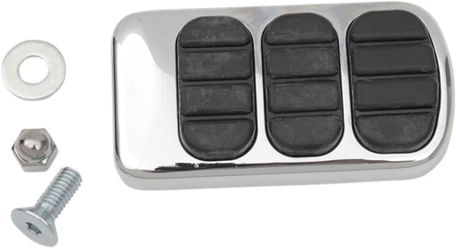 Kuryakyn ISO® Brake Pedal Pad Standard ISO® Black Chrome Rubber