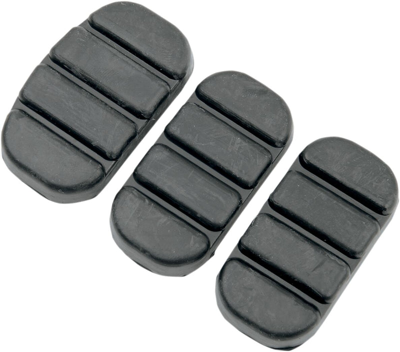 Kuryakyn Replacement ISO® Pads Black Brake Pedal Rubber 3 Pack