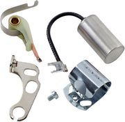 Drag Specialties Points and Condenser Kit Tune-Up Kit Black Polished Silver