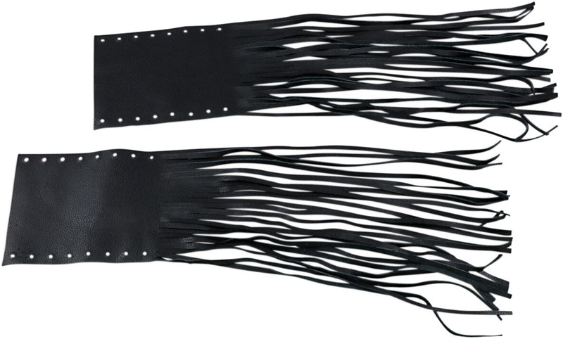 Drag Specialties Fringed Leather Grip Covers for Rubber Grips