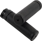 Drag Specialties Replacement OEM-Style Rubber Grips Black Flat Cable Closed End Pair - 170506ADTSBC324