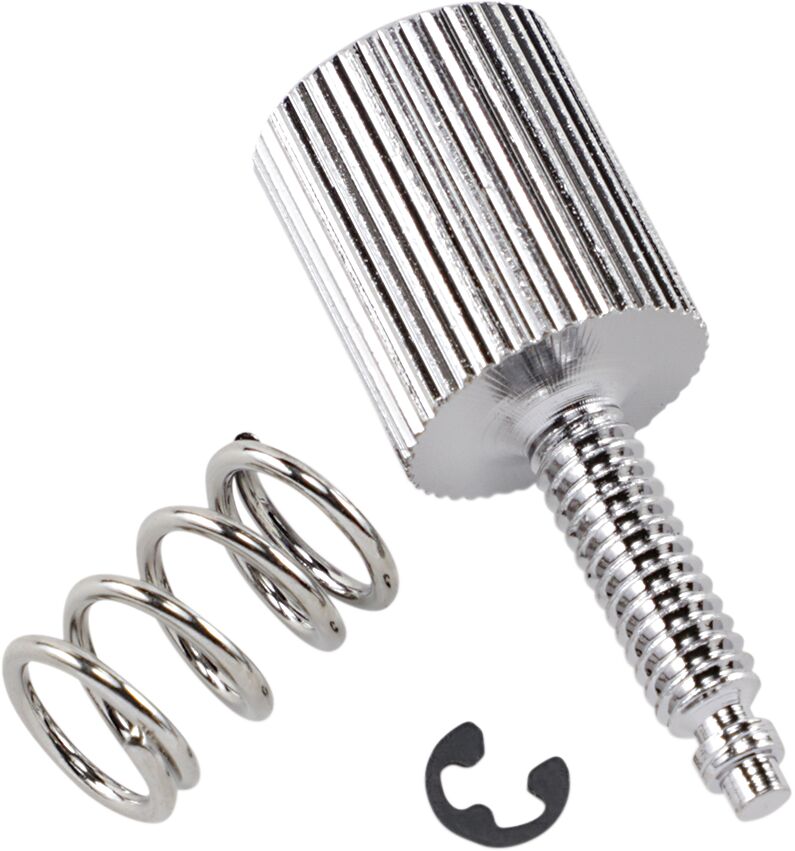 Drag Specialties Throttle Control Adjusting Screw Tensioner Chrome Silver Twist Throttle Aluminium - 74335A-HC3