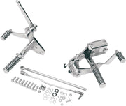 Drag Specialties Chrome Forward Controls - 2 in. Extended for Various Various Harley-Davidson Motorcycles (See Fitment List)